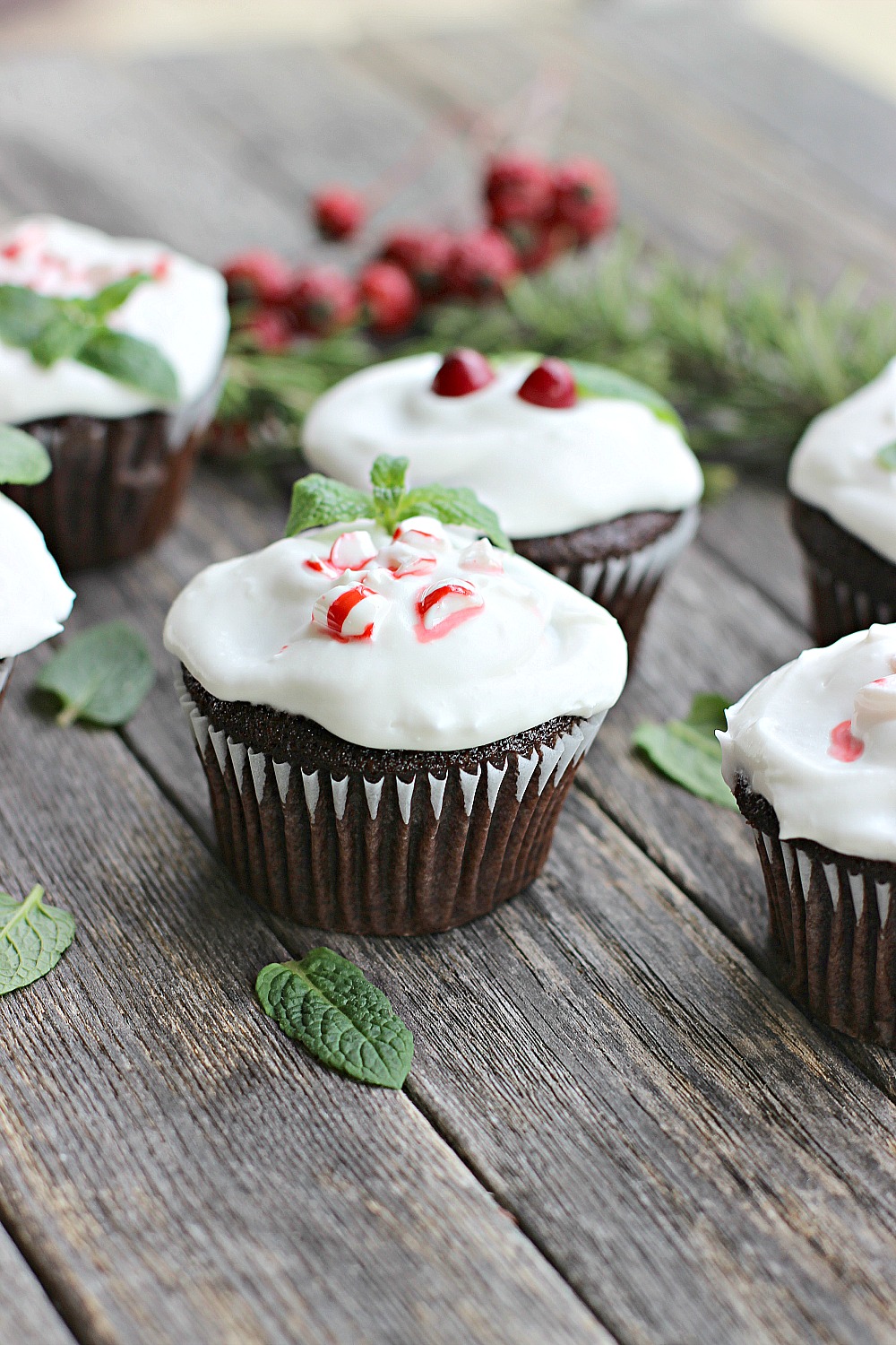 Chocolate Peppermint Cupcakes - Vegelicious Kitchen