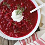 vegetarian beet borscht