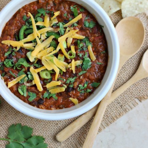 One Pot Black Bean Pumpkin Chili Vegelicious Kitchen
