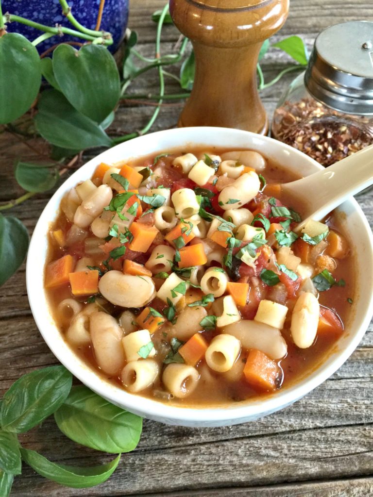 Hearty Vegetarian Pasta Fagioli Vegelicious Kitchen